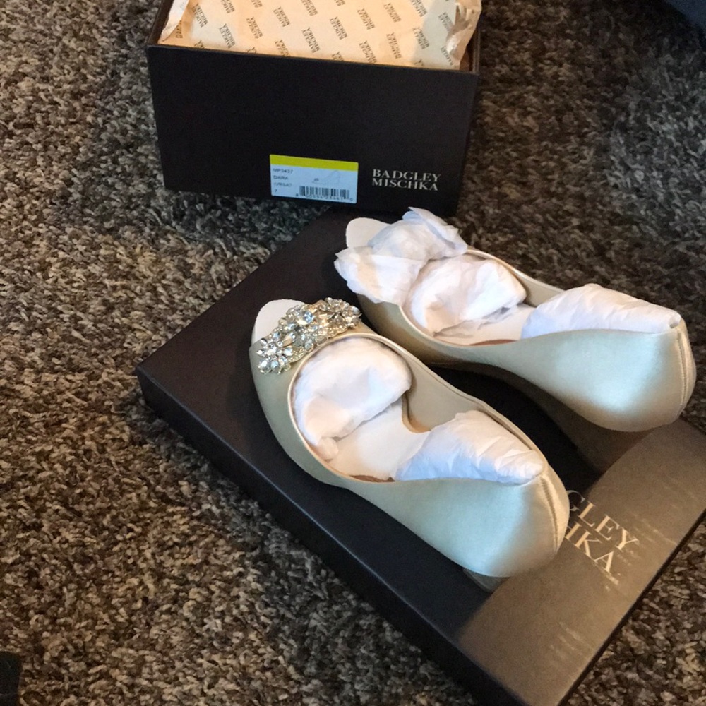 Never worn bridal shoes!